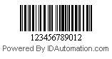 Example of the Free Barcode Generator